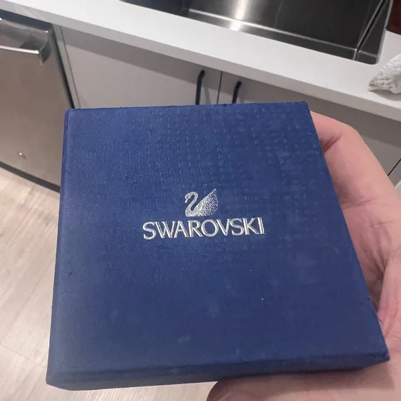 Swarovski Hello Kitty Smoky Crystal Pendant Necklace w Box Warranty Card Sanrio - Picture 8 of 8